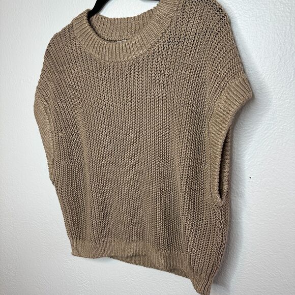 Apiece Apart Olivia Linen Vest In Khaki Size XS/S Sweater $365 Linen Luxury - Picture 6 of 8